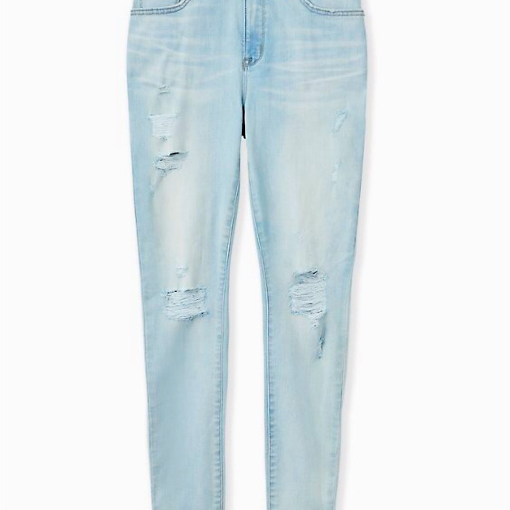 Torrid Sky-High Destroyed Skinny
